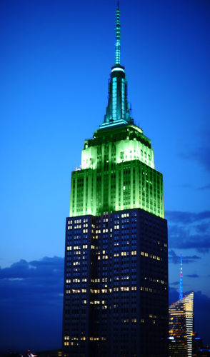 Empire State Building iluminado para Hábitat para la Humanidad