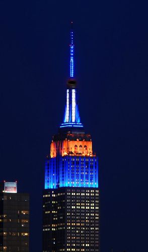 Empire State Building Lit for NYC Dept of Corrections
