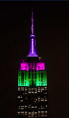 Empire State Building Rocket Pharmaceuticals-verlichting