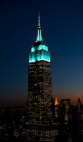 未展示品/証明書付き★ニューヨーク エンパイアステートビル ダンバリーミント★ タワーライトカレンダー| エンパイアステートビル